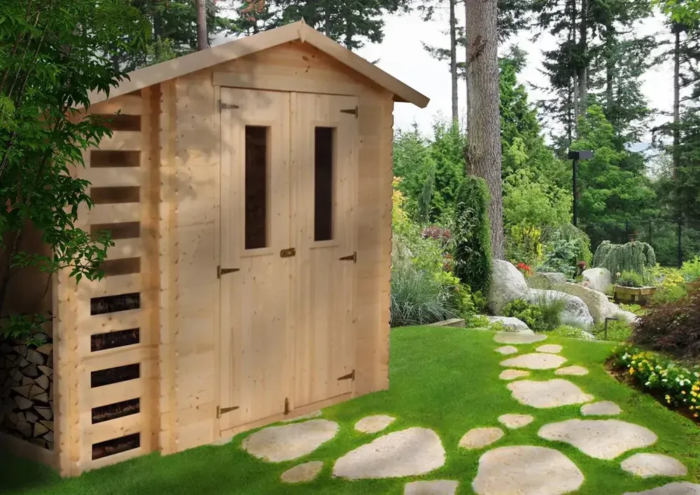 Барака с навес - 256 × 200 см – 5 м², снимка 3