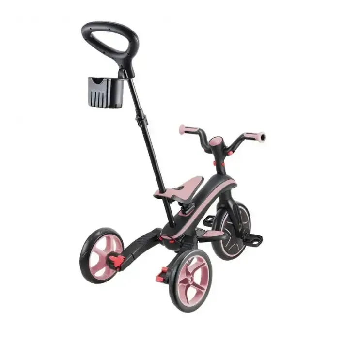 Детска триколка 4 в 1 GLOBBER EXPLORER TRIKE FOLDABLE, сгъваема, розов цвят, снимка 9