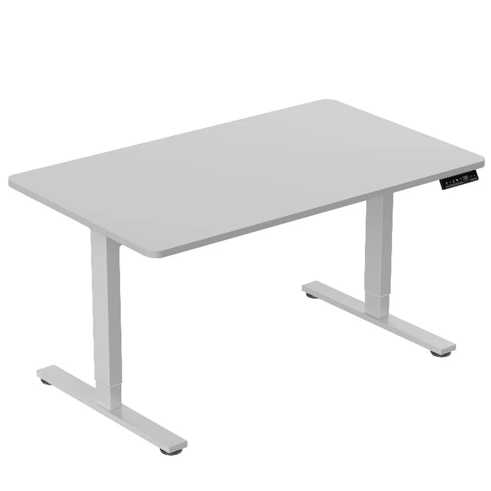 Основа за бюро Ergo Desk с ел. регулация – бял метал, снимка 5