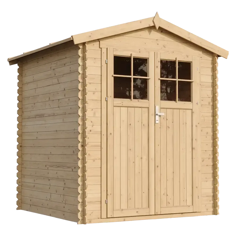 Дървена барака с под – 180 × 180 см – 3 м²