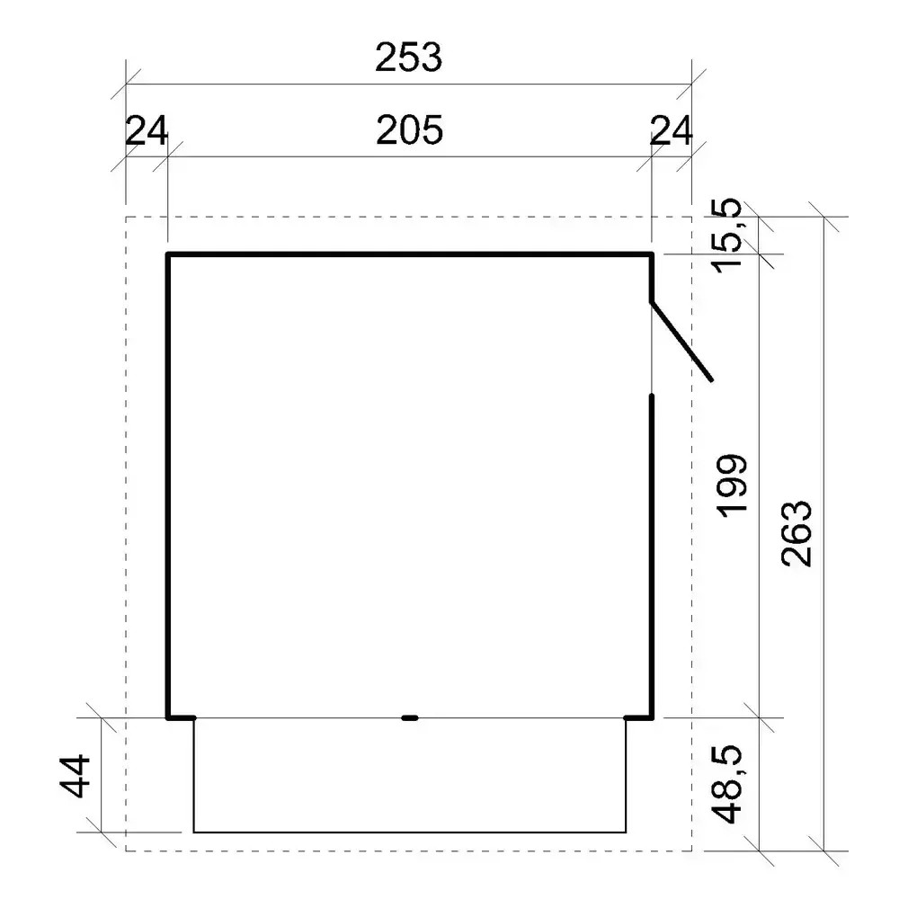 Дървен щанд – 205 × 199 см – 4 м² – код TTM149Z, снимка 7