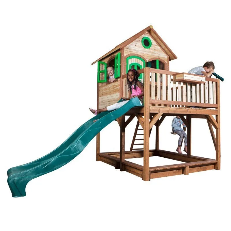 Мега Къща Liam 2, Axi с катерушка и 1 люлка - Green Slide, снимка 5
