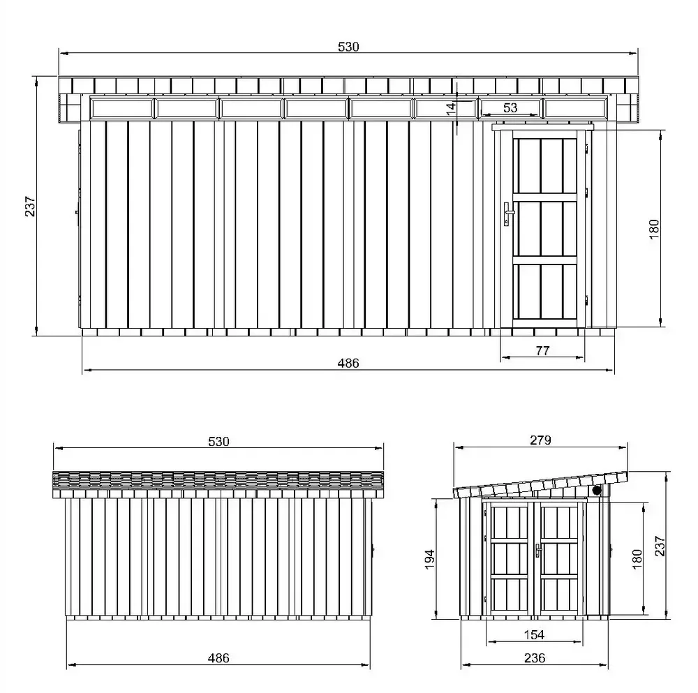 LP® SmartSide® панелен навес – 236 × 486 см – 12 м² – Tundra Grey, снимка 7