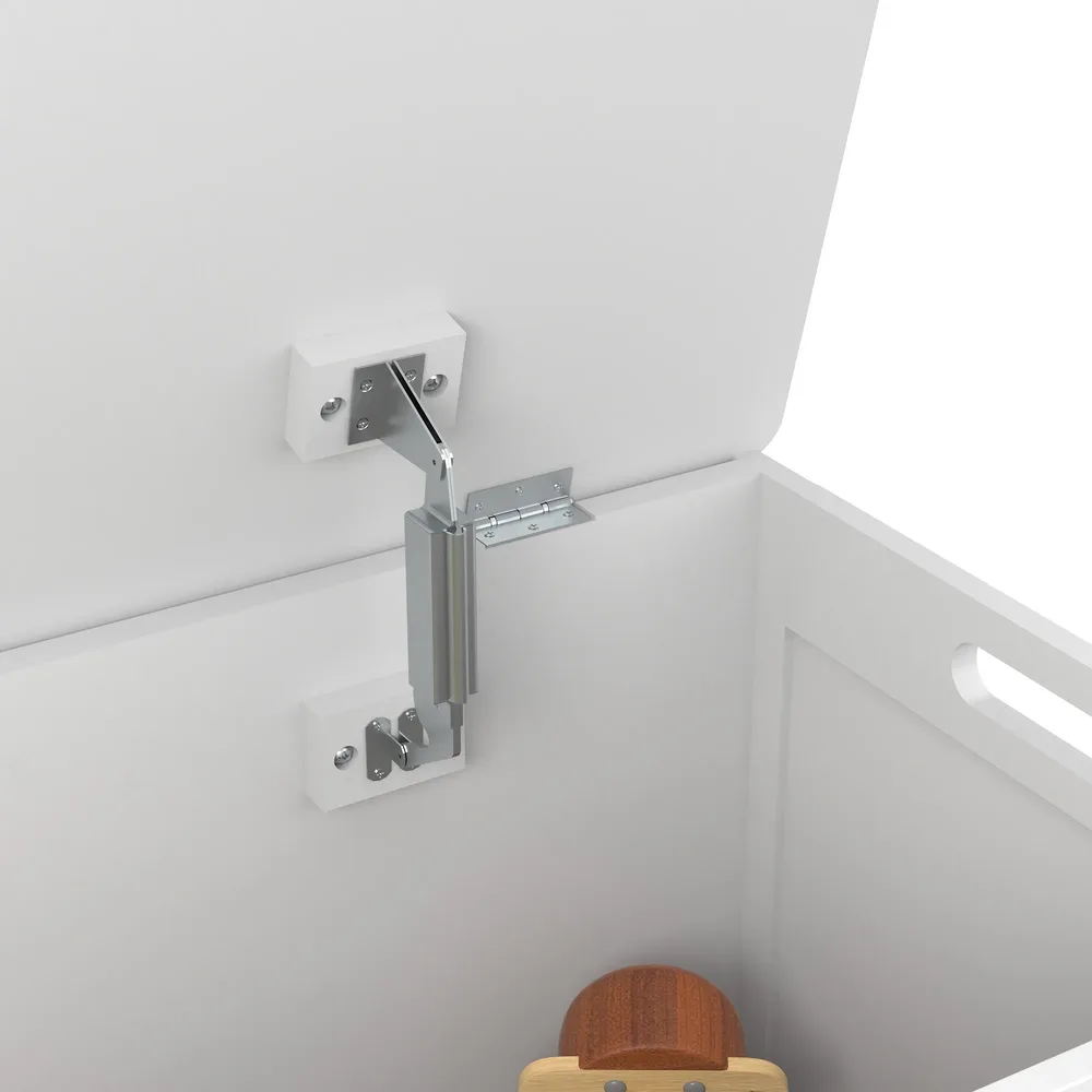 Детска ракла за играчки и пейка 2 в 1 дървена JWTR-3086 WHITE, снимка 4