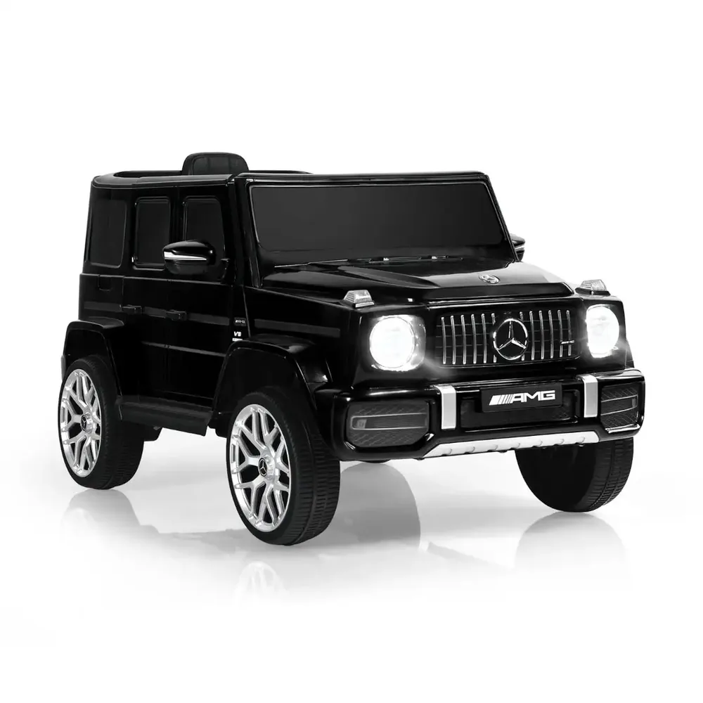 Детска електрическа кола Mercedes-Benz G63 12V с музика и фарове, черна
