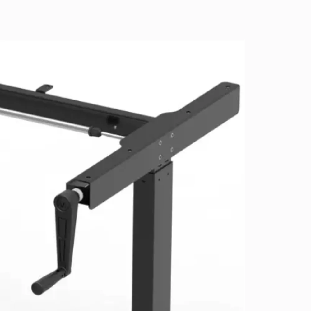 Основа за бюро Ergo Desk - механична регулация – сив метал, снимка 5