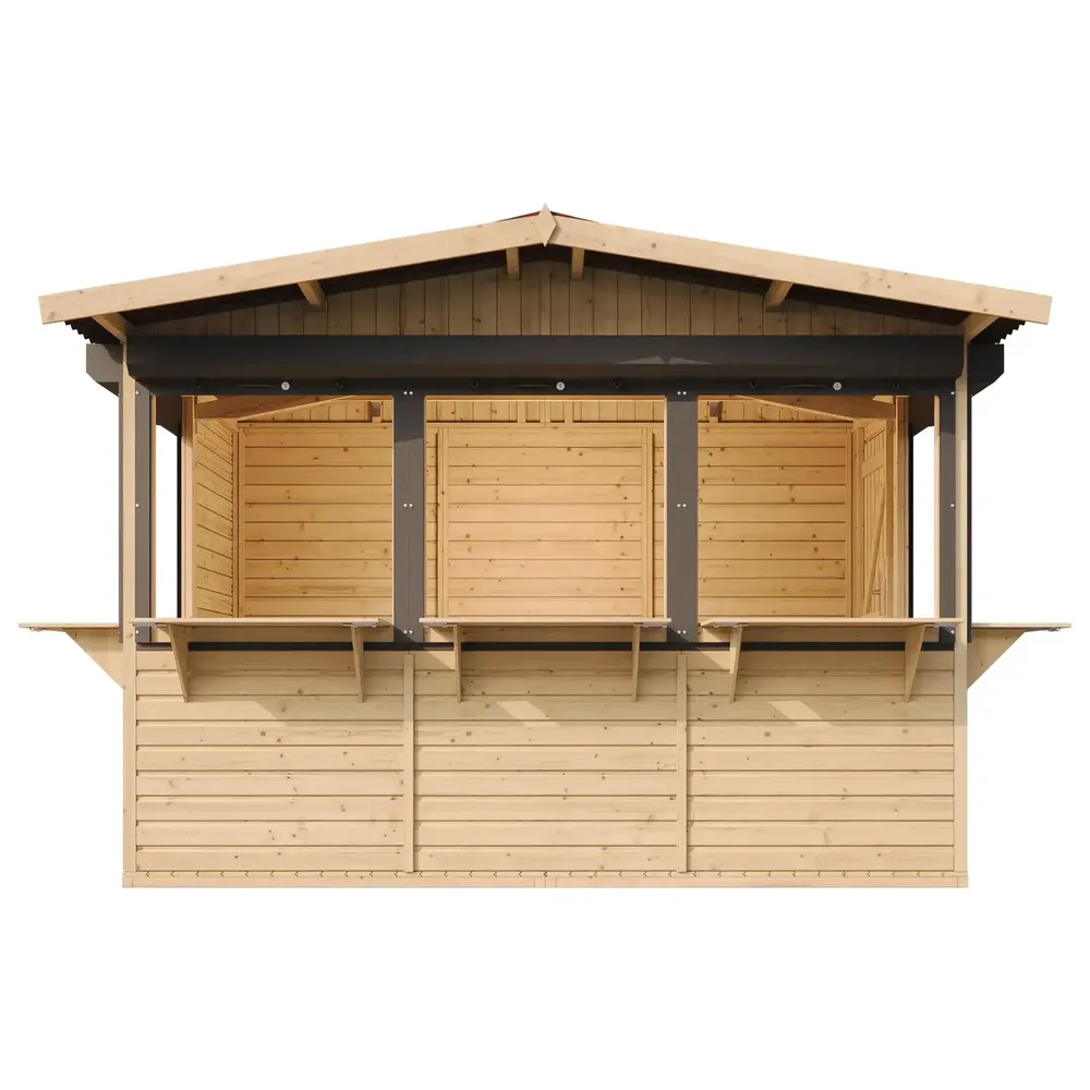Дървен щанд – 303 × 199 см – 6 м² – код TTM150BZ, снимка 5