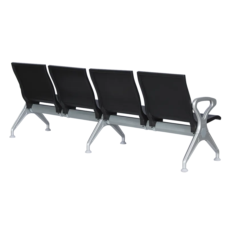 Посетителска пейка с 4 места Carmen CR-1035-4 - черна, снимка 5