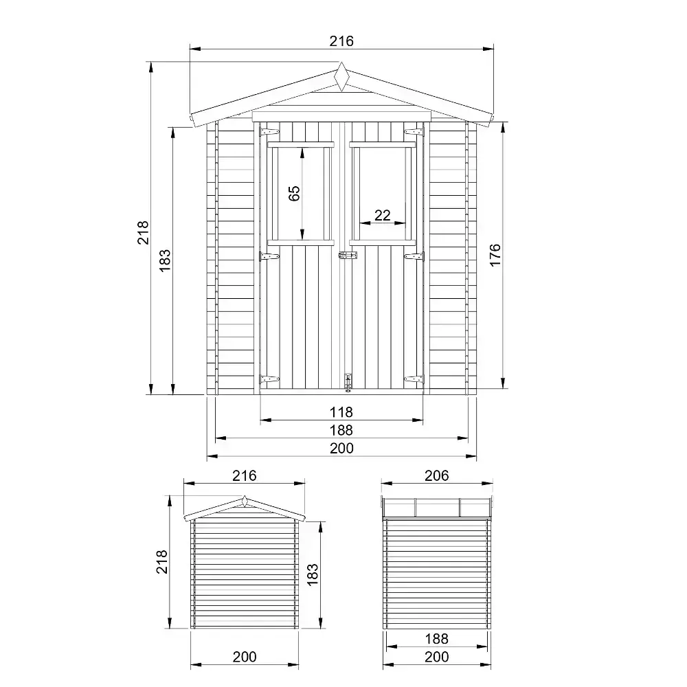 Барака с под - 200 × 200 см – 4 м², снимка 7