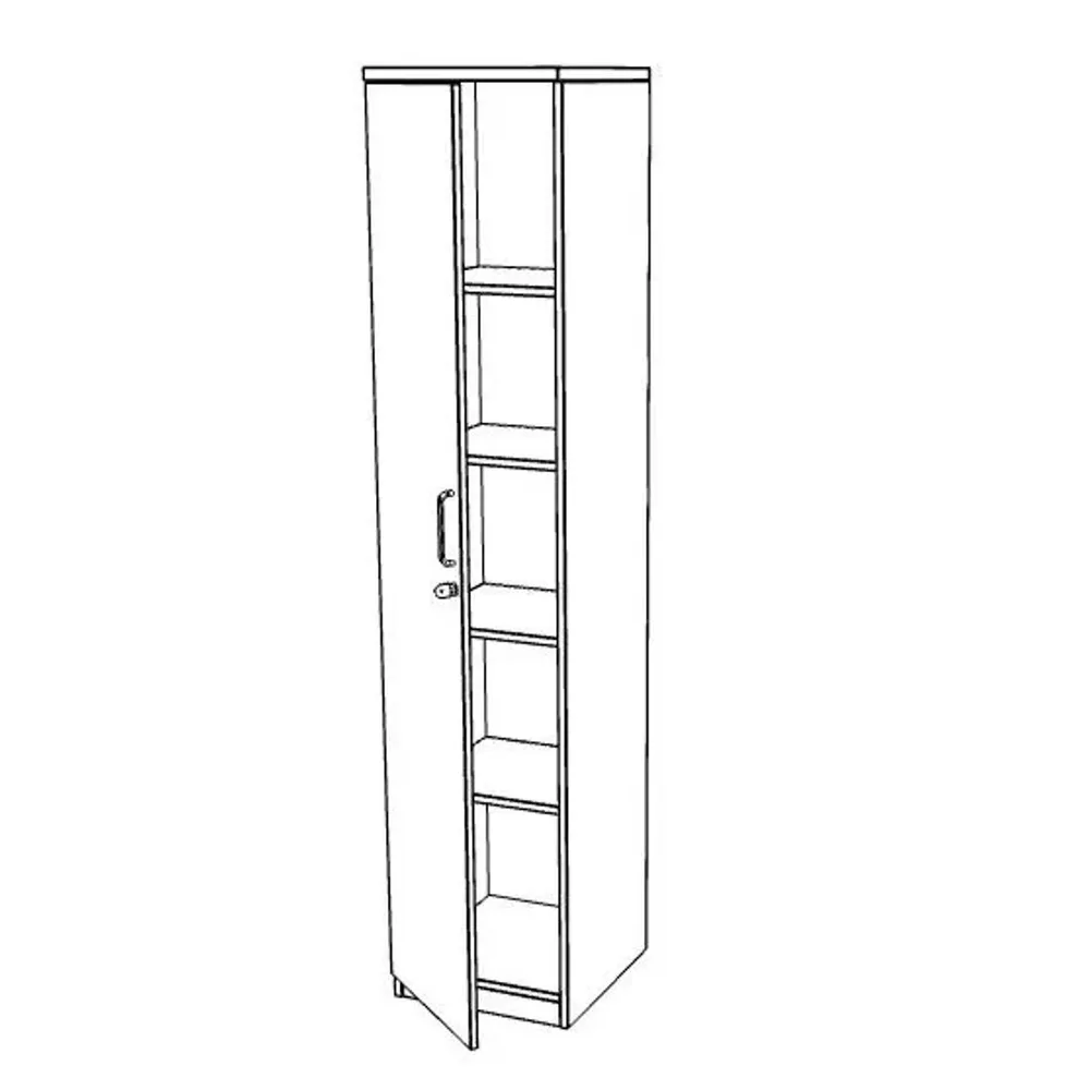 Easy Space шкаф 5OH 400мм с плътна врата, снимка 3
